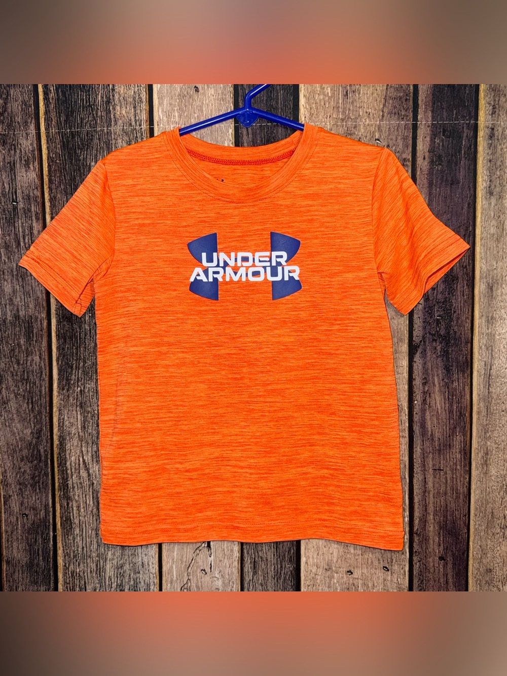 Under Armour Kids' Orange Logo Performance Tee Sz -4T